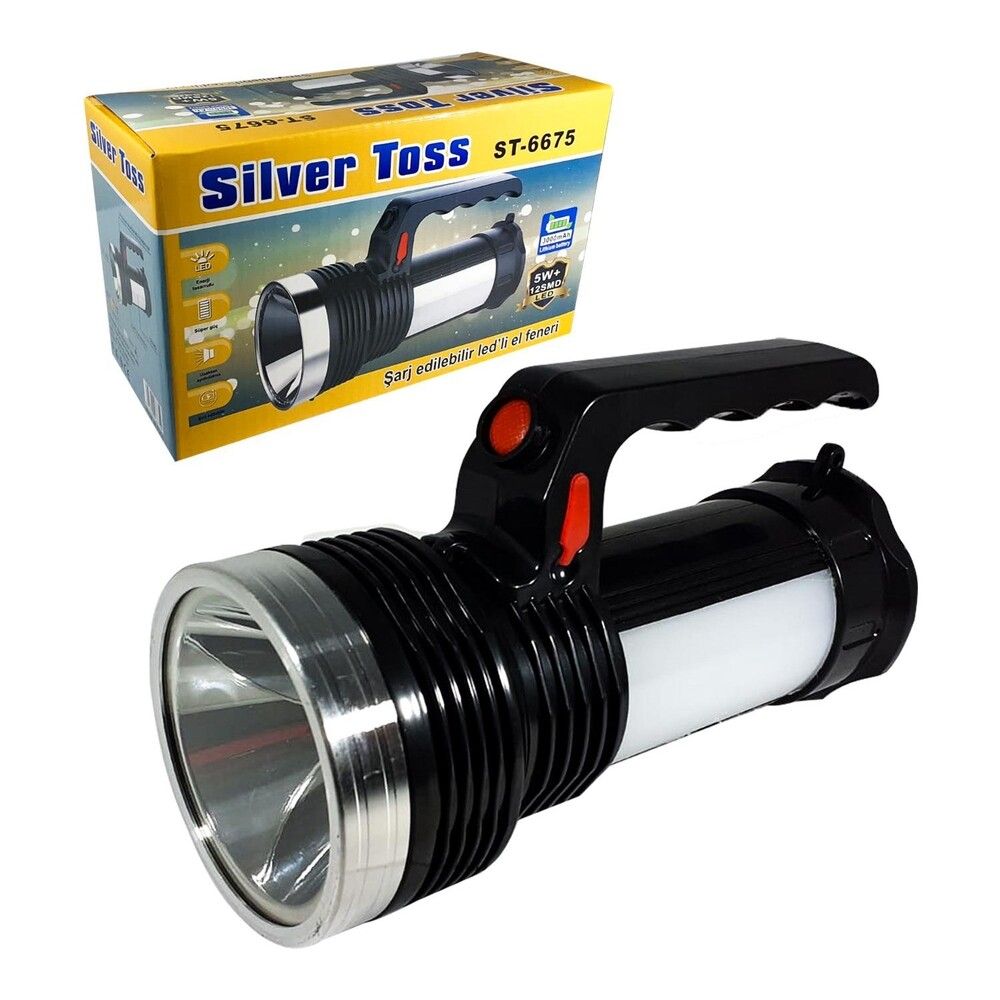 Silver Toss St-6675 5 Watt + 12 Smd Led'li Işıldakli Projektör